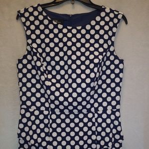 AGB Dress l Polka Dot Dress l Navy Dress